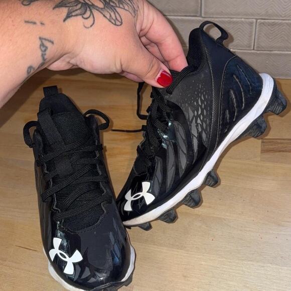 Black underarmour baseball cleats boys | Sports Cleats - Picture 4 of 7
